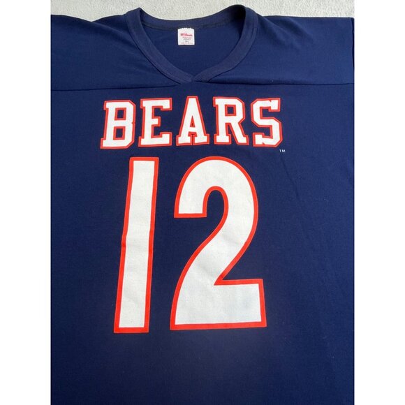 Vintage Chicago Bears #12 Jersey Mens Large Wilson USA Made Football Shirt 80s - Picture 4 of 7